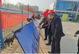 市城投公司副總經理劉師瑞一行深入后河吉安里商業中心項目調研